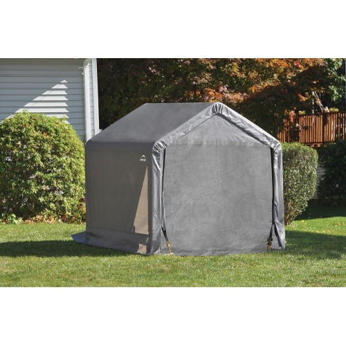 Gazebo Capanno in PVC Gazebo Ricovero per Attrezzi da Giardino Box Capannone