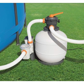 Pompa Filtro per Piscine Esterne a Sabbia Filtraggio 6813 Litri Acqua Bestway 2