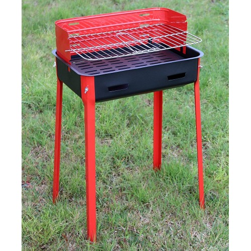Barbecue a Carbonella Acciaio Portatile Griglia Carbone BBQ da Esterno Giardino