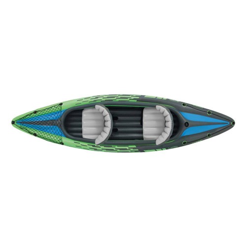 Intex Canoa Kayak Challenger 2 Posti 160 kg Gonfiabile Remi Pagaia da Pesca Mare
