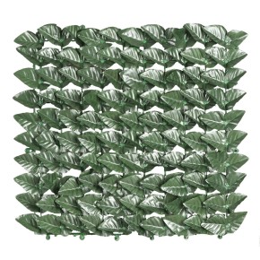 4 Rotoli 1x3 Siepe Sintetica Finta Lauro Arella Recinzione Balcone Artificiale