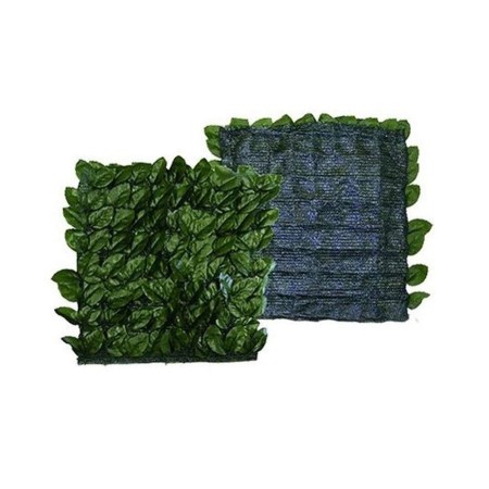 Siepe Sempreverde 1x20 Artificiale Lauro con Rete Ombreggiante Giardino Balcone
