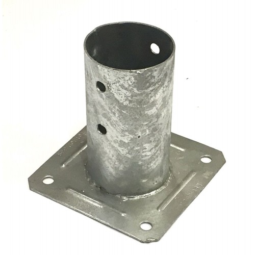 Staffa a terra a Bicchiere 8 cm Palo Rotondo Porta Pilastro Pergole in Legno