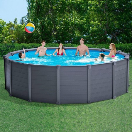 Piscina Fuori Terra Da Esterno 478x124 Intex Acciaio Filtro Giardino Rotonda 