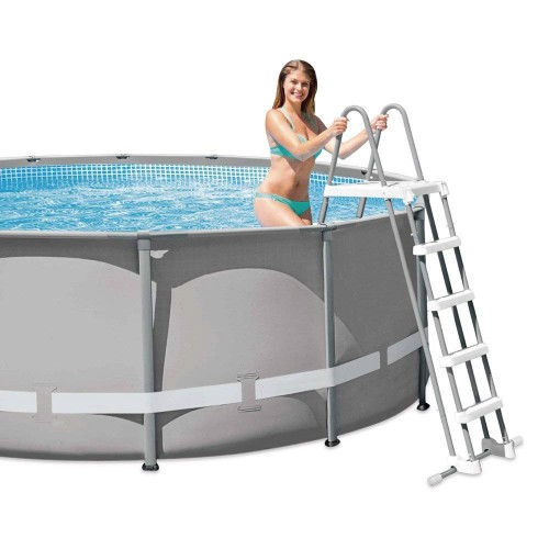 Intex Scaletta 4 Gradini 122 cm per Piscina Sicurezza Bambini Fuoriterra Esterno