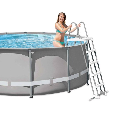 Intex Scaletta 4 Gradini 122 cm per Piscina Sicurezza Bambini Fuoriterra Esterno