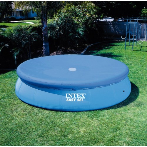 Protezione Telo Piscina Gonfiabile Rotonda 457 cm Copertura Copripiscina Intex