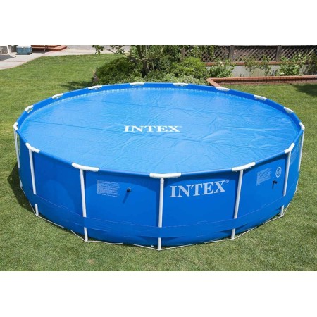 Telo Termico Copri Piscina 305 cm Rotonda Copertura Autoportante Intex Frame