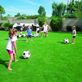 Porta Gonfiabile Calcio 2 Palloni Inclusi Gioco per tutti Giardino Mare Spiaggia 2