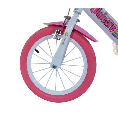 Bicicletta Bambina 16 Pollici 4 5 6 7 Anni Unicorno con Rotelle Freno Bici Bimba