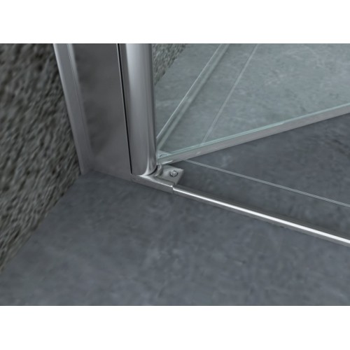 Box Cabina Doccia 1 Anta Battente 70 80 90 100 Angolare 8mm in Cristallo Vetro
