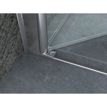 Box Cabina Doccia 1 Anta Battente 70 80 90 100 Angolare 8mm in Cristallo Vetro