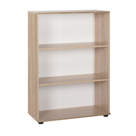 Kit Mobile Libreria 3 Ripiani Rovere Bassa a Giorno Soggiorno Scaffale Bambini
