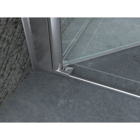 Box Doccia 70 80 90 100 8mm Nicchia Anta Battente Parete Cristallo Trasparente