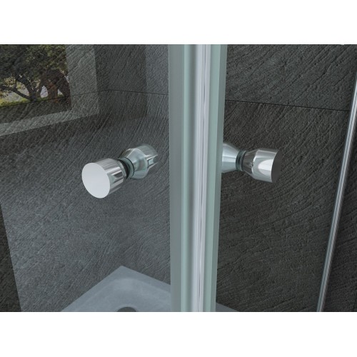 Box Doccia 2 Ante Battenti 70 80 90 100 Angolare 8mm Cristallo Vetro Trasparente