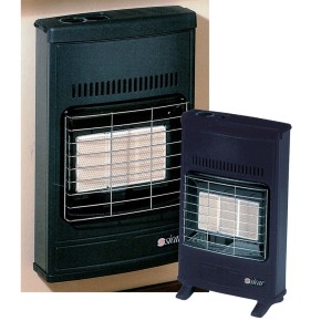 Stufa a Gas Metano Ventilata Parete Appoggio ad Infrarossi Catalitica Fiamma 