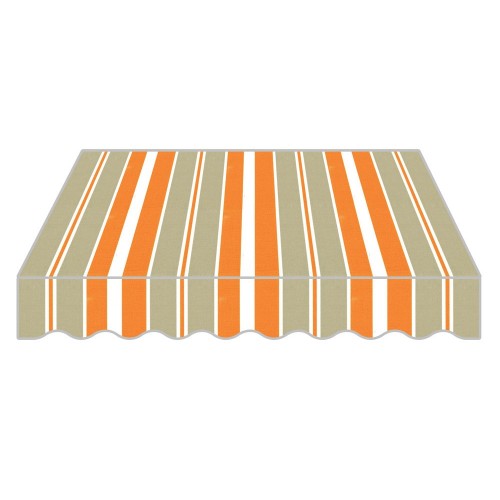 Tenda da Sole a Caduta Arancione 200x250 con Bracci Balcone per Esterno Parasole