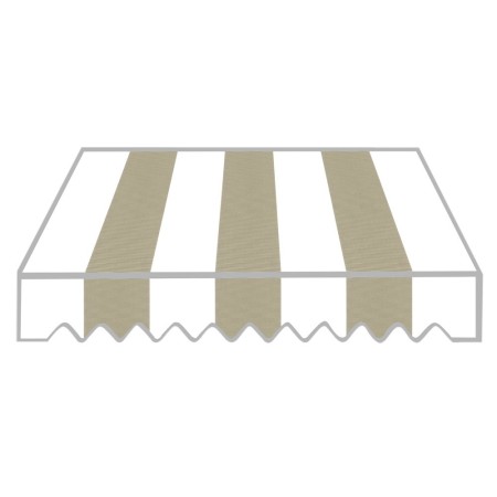 Tenda Parasole a Caduta Beige 200x250 cm con Bracci Balcone Esterno Rullo Sole