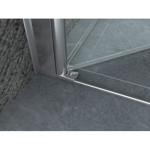 Box Doccia Saloon 70 80 90 100 120 8 mm a Nicchia 2 Anta Battente Porta Parete