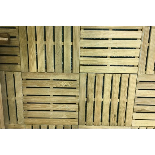 Mattonelle 50x50 in Legno Pino Pavimento Pavimentazione per Esterno da Giardino