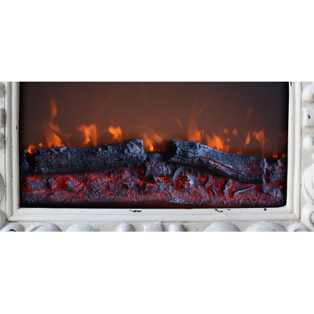 Caminetto Elettrico Parete con Cornice da Appendere Fuoco Finto Led 900 1800W