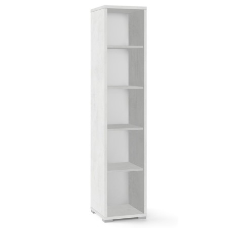 Mobile Libreria 40 a Colonna 200 Ossido Bianco 5 Ripiani Giorno da Ufficio Slim
