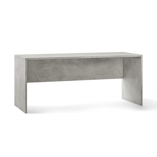 Tavolo Kit Scrivania 180 cm Grigio Grande Moderna da Ufficio Cameretta Porta Pc