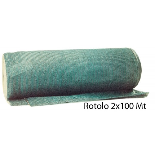 Rete Ombreggiante Verde Rotolo 2x100 Metri Frangivista Balcone Giardino Terrazzo
