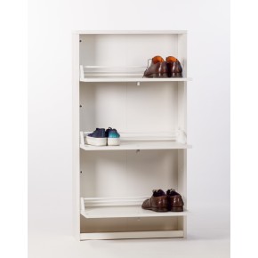 Mobile Scarpiera 3 Ante Ribalta Olmo Slim in Legno Porta Scarpe Slim Kit Armadio 2