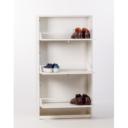 Mobile Scarpiera 3 Ante Ribalta Olmo Slim in Legno Porta Scarpe Slim Kit Armadio