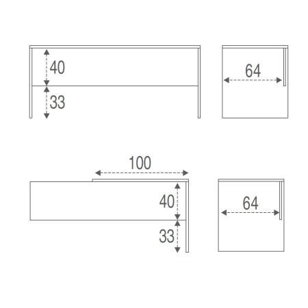Tavolo Scrivania Angolare 180x170 Grigio Grande Moderna Angolo Ufficio Porta Pc