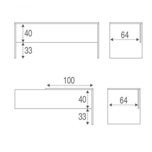 Tavolo Scrivania Angolare 180x170 Ossido Bianco Moderna Angolo Ufficio Porta Pc