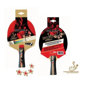 Racchetta 4 Stelle Omologata ITTF da Ping Pong Indoor Outdoor Tennis da Tavolo