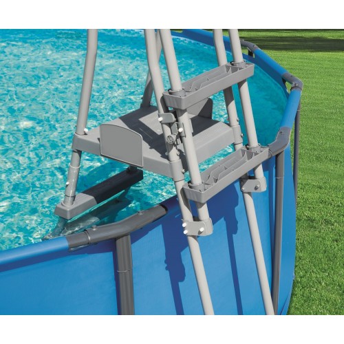 Bestway Scaletta di Sicurezza 4 Gradini per Piscina 132 Fuoriterra Piattaforma