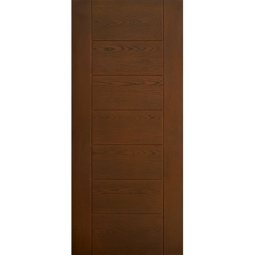 Pannello per Porta Blindata in Vetroresina da Esterno Helios Noce 90x210
