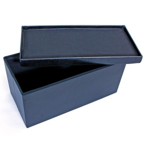 Pouf Nero Contenitore Grande Pouff Puf Ecopelle Rettangolare Poggiapiedi Divano 2