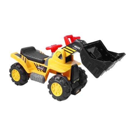 Macchina a Spinta 4 Ruote per Bambino Gioco Auto Cavalcabile Bimbo Pala Ruspa