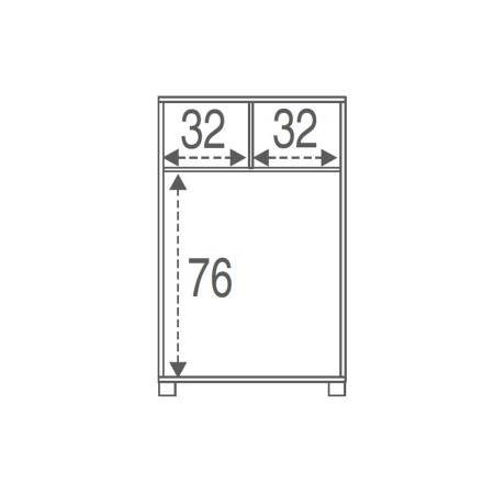Settimino Como 70 Grigio 6 Cassetti Cassettiera Camera da Letto Settimino Como