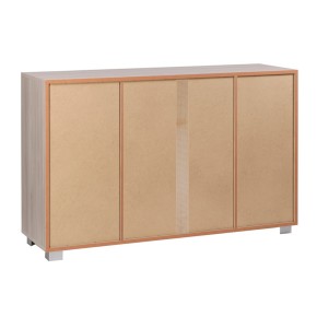 Mobile Credenza 2 Ante 4 Cassetti Grigio Cemento Beton Madia Contenitore Salotto 2