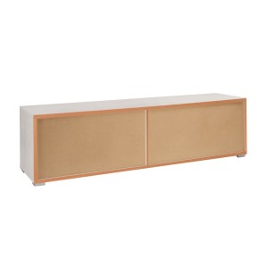 Mobile Moderno Porta TV 180 Ossido Bianco con 4 Cassetti Soggiorno Basso Parete 2