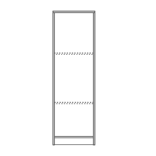 Armadio 1 Anta 150 h Mobile con Ripiani Multiuso da Bagno Salvaspazio Ufficio