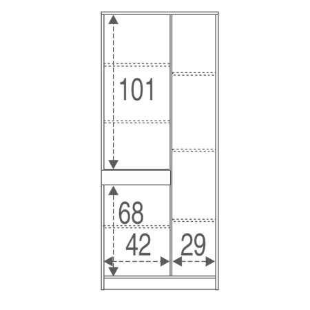 Armadio 180 Bianco 3 Ante Cassetto Mobile Porta Scope 6 Ripiani Scarpiera Bagno