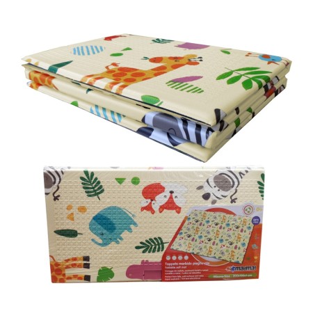 Tappeto per Bambini 200x150 Pieghevole Morbido Antiscivolo da Gioco Cameretta