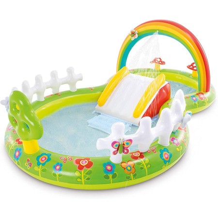 Parco Acquatico Gonfiabile Piscina con Scivolo per Bambini Intex da Giardino