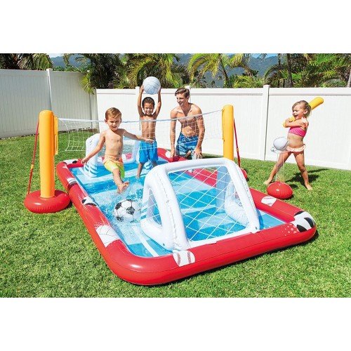 Parco Acquatico Intex Sport Piscina Gonfiabile Esterna Rettangolare Fuoriterra
