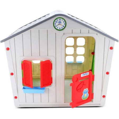 Casetta per Bambini in Plastica da Esterno Giocattolo in Resina Bimbi Giardino