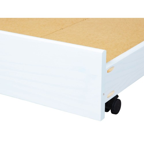 Cassettone Sotto Letto Divano 90x200 Bianco Singolo Estraibile Cameretta Legno