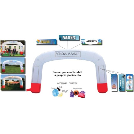 Arco Gonfiabile Personalizzabile Banner Scritte Cerimonie Sponsor Festa Giardino