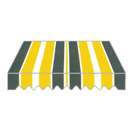 Tenda da Sole a Caduta 300x250 Gialla con Bracci Balcone Rullo Esterno Parasole