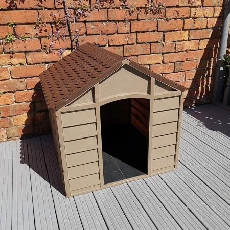 Cuccia in Resina per Cani Taglia Grande da Giardino Pavimento Interno Plastica